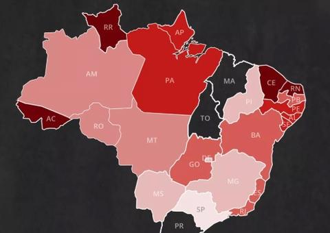 Brasil registra mais de 26 mil assassinatos em seis meses