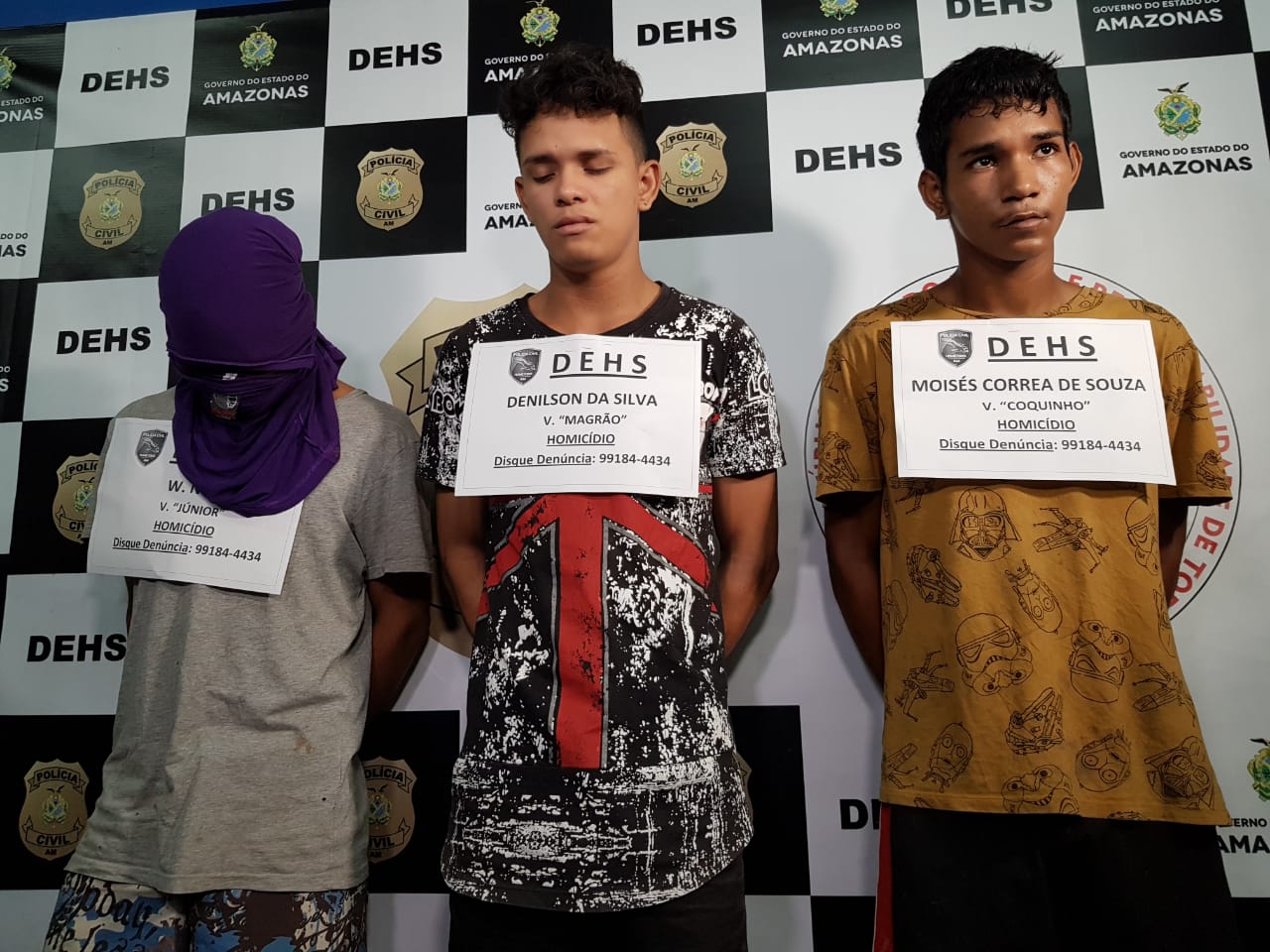 Dupla é presa e adolescente apreendido suspeitos de matar amigo a facadas em Manaus 