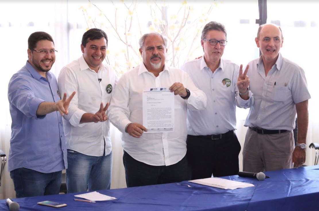 Wilson Lima se reúne com empresários do comércio e apresenta propostas para a economia