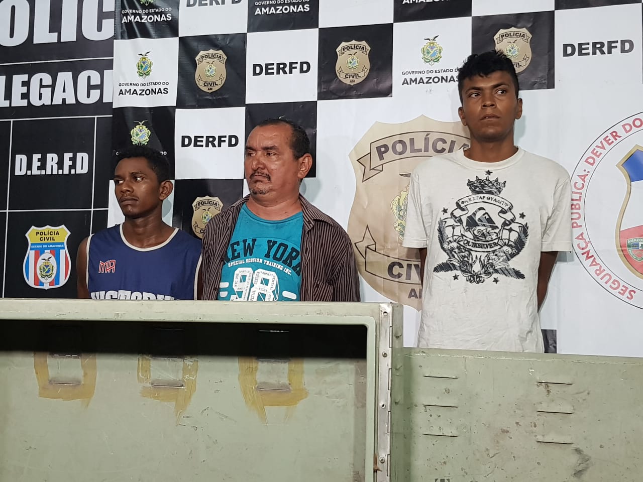 Trio suspeito de furtar armário de distribuição de central telefônica é preso em Manaus 