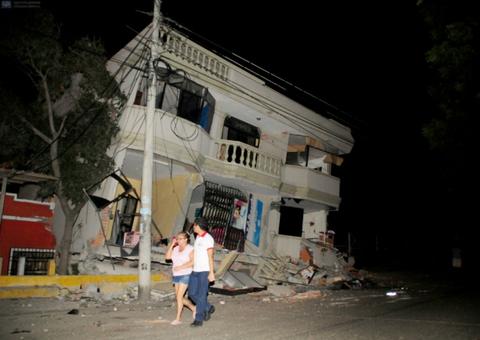 Tremor de 5,1 graus sacode região do litoral do Equador