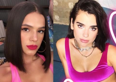Bruna Marquezine se irrita após ser acusada de imitar Dua Lipa