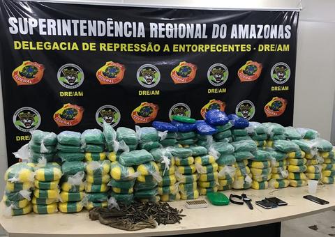 PF prende grupo que transportava 230kg de cocaína para Manaus