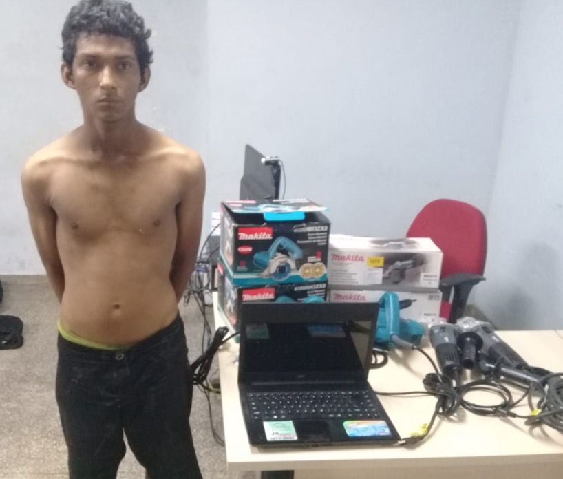 Jovem é preso suspeito de roubar Casa dos Compressores em Manaus