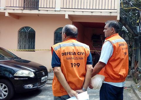 Defesa Civil realiza nova vistoria em residências com riscos por conta de incêndio de supermercado