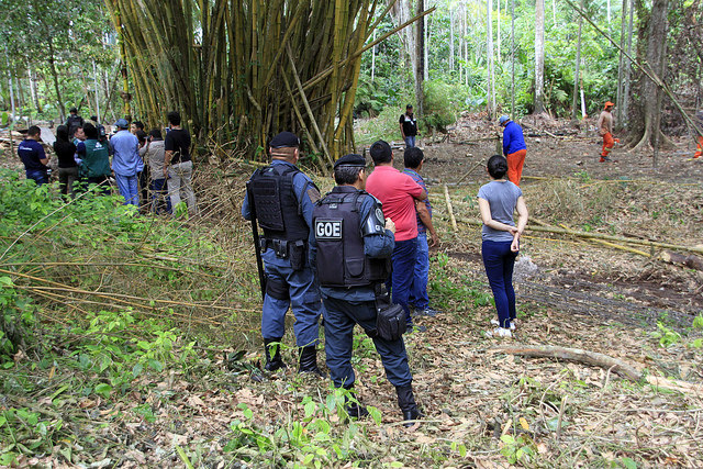 Foco de invasão é retirado no Corredor Ecológico Urbano do Mindu  