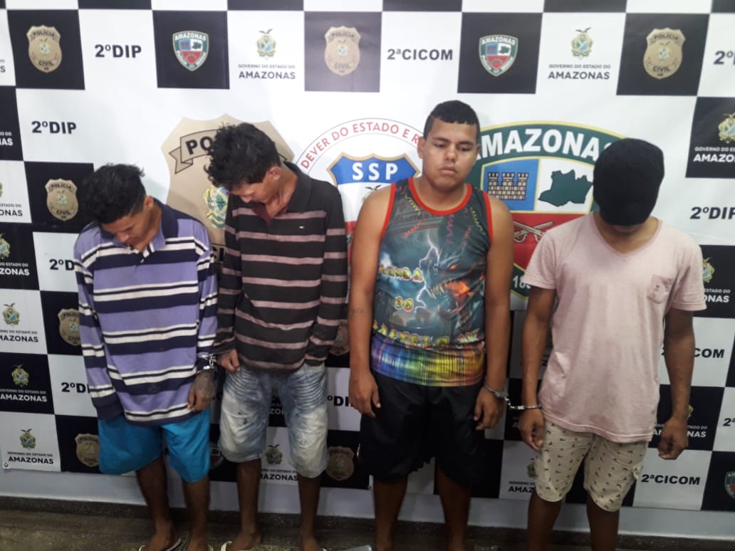 Grupo suspeito de praticar assalto e homícidio é preso em Manaus 