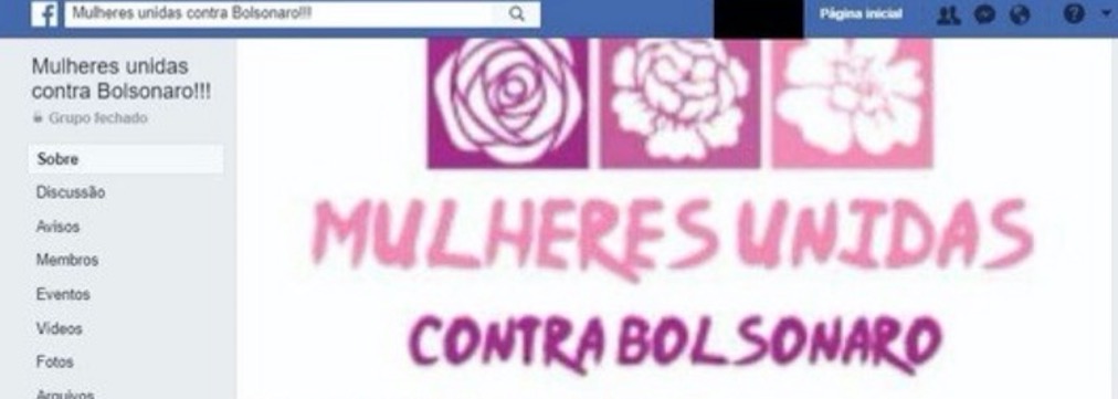 Grupo de mulheres contra Bolsonaro com 2,5 milhões de participantes é hackeado pela 2ª vez