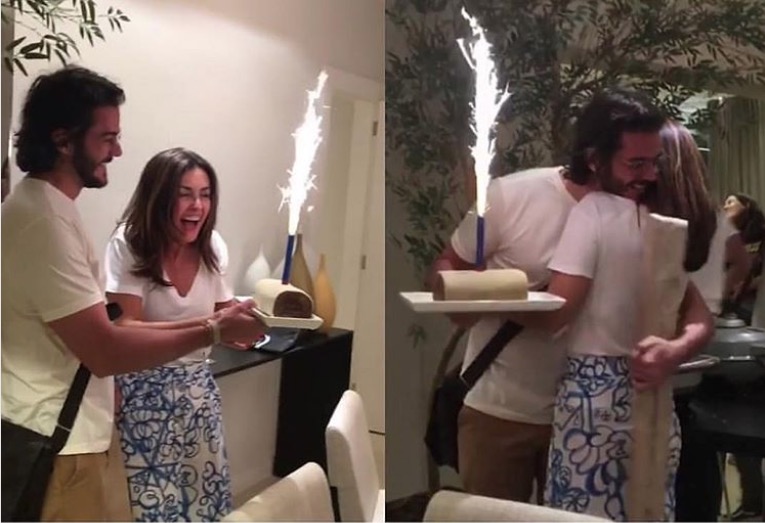 Tulio Gadelha faz festa surpresa para Fátima Bernardes