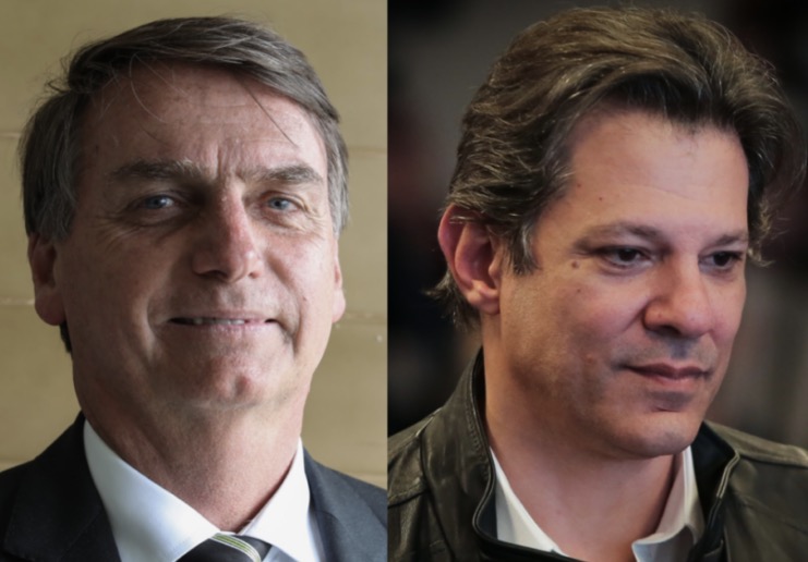 Nova pesquisa eleitoral aponta liderança de Bolsonaro com 28,2% e Haddad com 17,6%