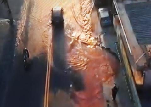 Nove bairros ficam sem água após rompimento de tubulação em Manaus