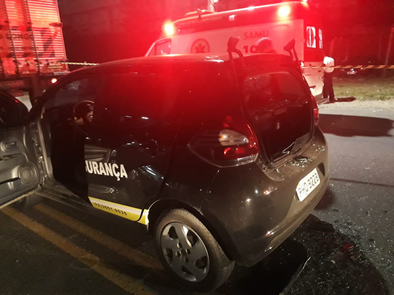 Em Manaus, seguranças são baleados durante tentativa de assalto à carga de celulares