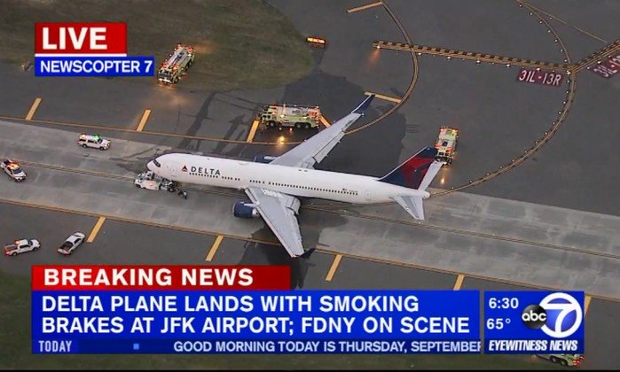 Avião que saiu de São Paulo faz pouso de emergência em Nova York