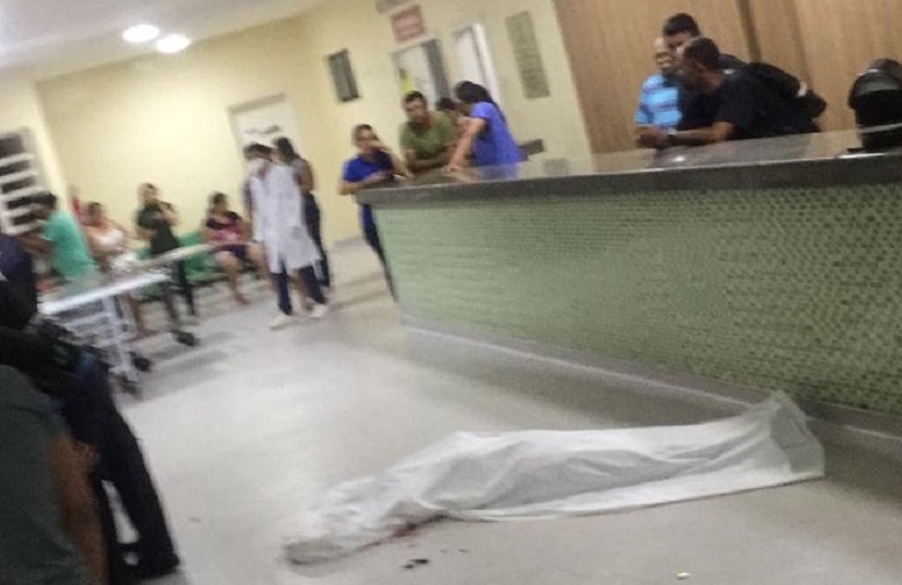 Jovem é executado a tiros enquanto aguardava atendimento na recepção de hospital