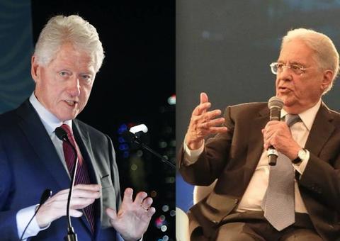 Em São Paulo, Bill Clinton e FHC alertam brasileiros a não votarem orientados pelo ódio