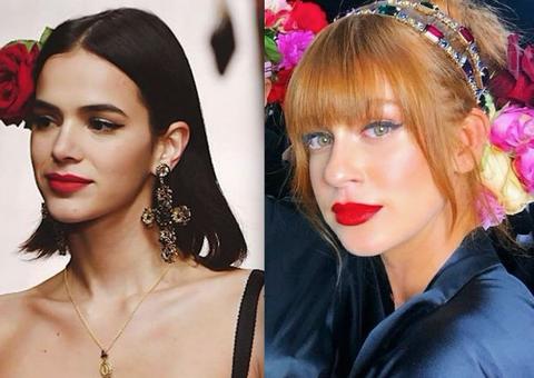 Com rumor de rivalidade, Marina Ruy Barbosa e Marquezine dividem passarela em Milão