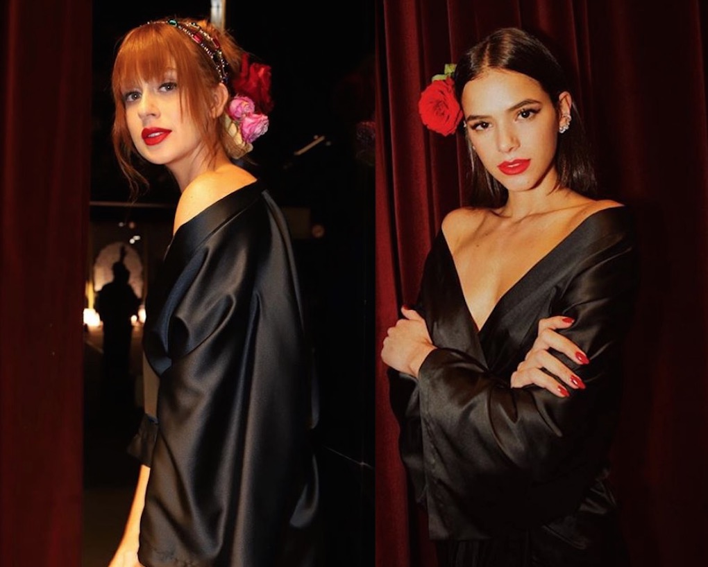 Marina Ruy Barbosa e Bruna Marquezine curtem festa em Milão