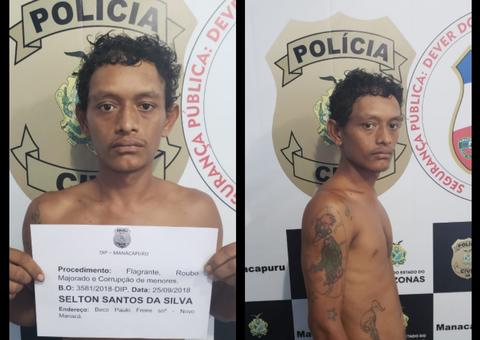 Homem é preso e adolescente é apreendido por suspeita de roubo no Amazonas