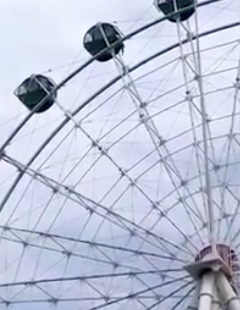 Mãe deixa filho de 5 anos sozinho em roda-gigante e criança acaba pendurada