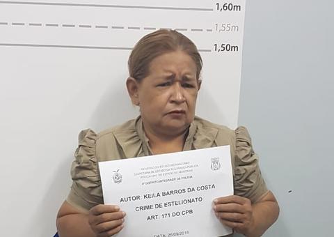 Mulher suspeita de estelionato é presa em Manaus    