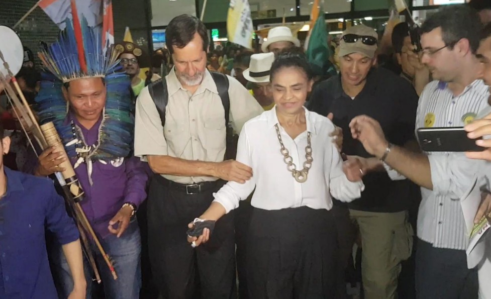 Marina Silva e Eduardo Jorge são recebidos com festa em Manaus