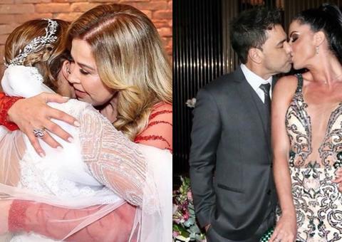 Saiba como foi o encontro de Zilu com Graciele Lacerda no casamento de Camila Camargo