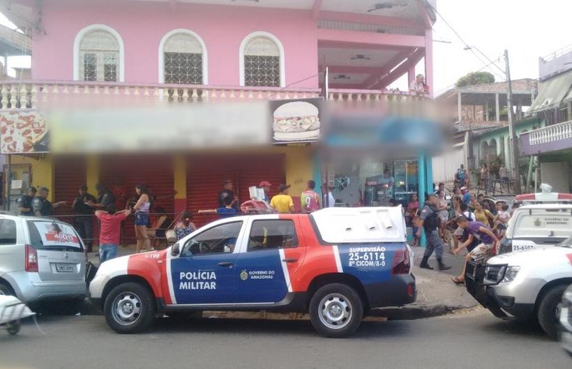 Uma semana após assassinato de funcionária, pizzaria é alvo de tiroteio em Manaus