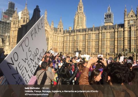  Mulheres realizam atos #EleNão contra Jair Bolsonaro ao redor do mundo