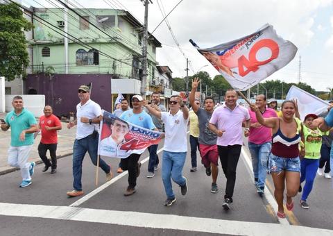 David Almeida abre última semana de campanha com carreata em Manaus 