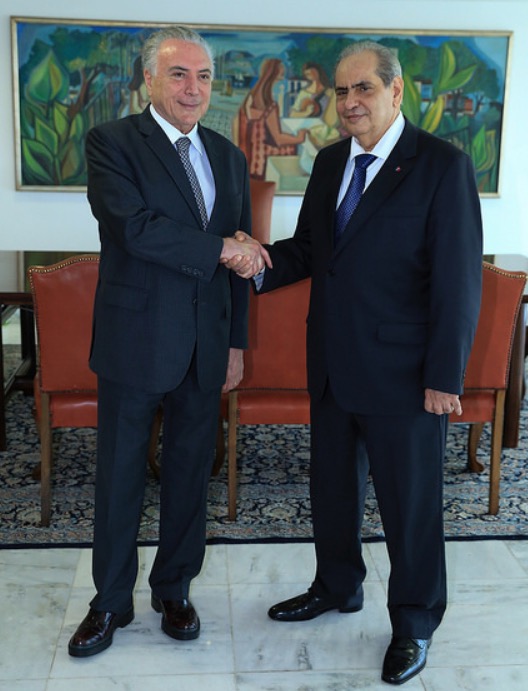 Michel Temer recebe o presidente eleito da CNC