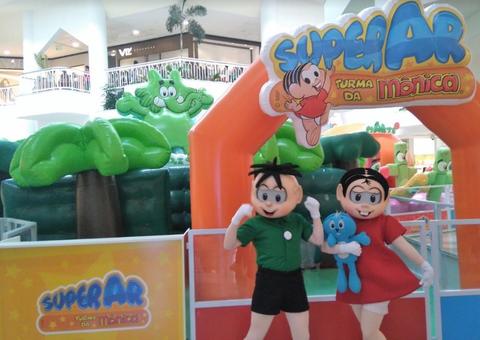 Espaço interativo da Turma da Mônica em shopping de Manaus garante diversão para a garotada