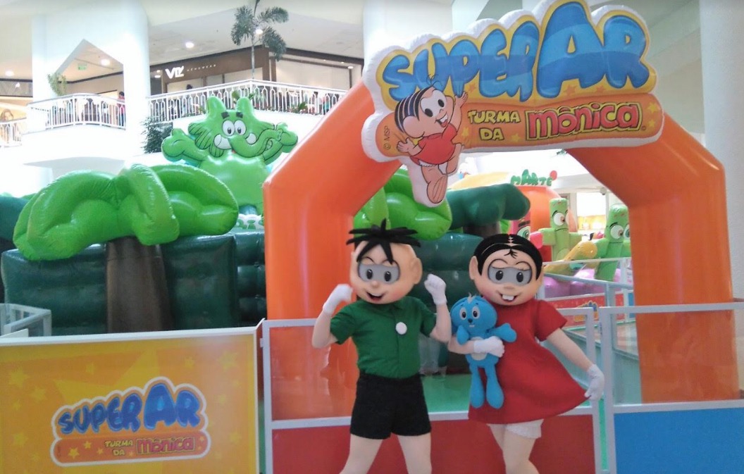 Espaço interativo da Turma da Mônica em shopping de Manaus garante diversão para a garotada