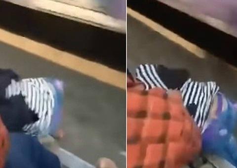 Adolescente fica de cara com a morte ao cair de trem e milagre acontece