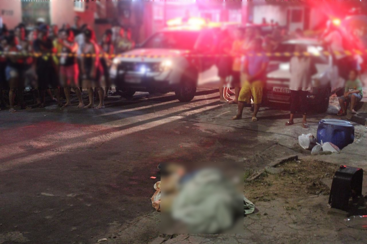 Jovem é assassinado a tiros enquanto caminha em rua de Manaus