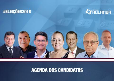 Confira a agenda dos candidatos ao governo para este sábado (6)