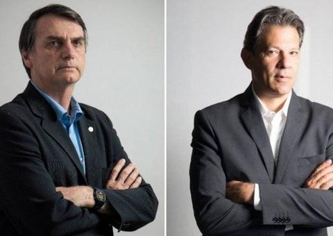 Após campanha radicalizada, Bolsonaro e Haddad lideram a disputa