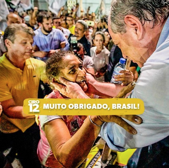 'Ele não, sem dúvida', diz Ciro sobre apoio no segundo turno