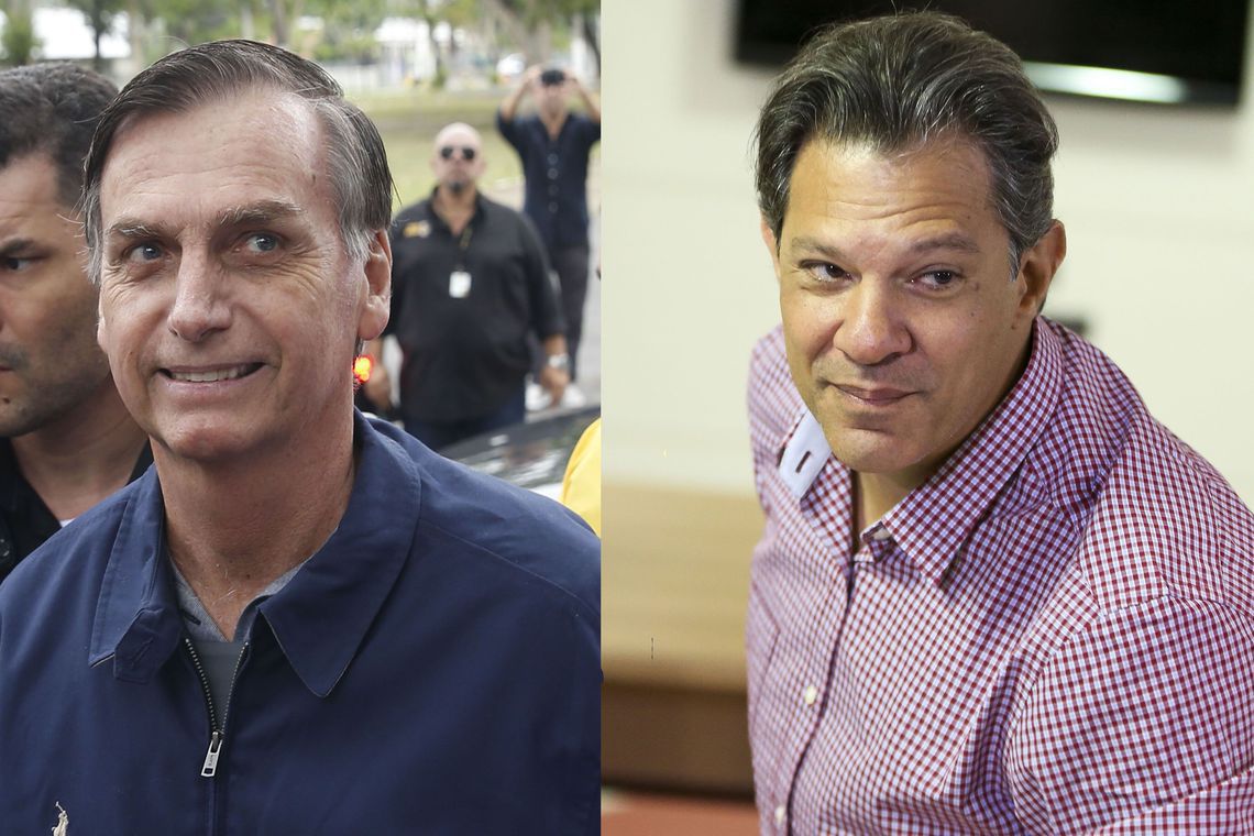 No 1º turno, Bolsonaro venceu em 23 capitais e Haddad em três
