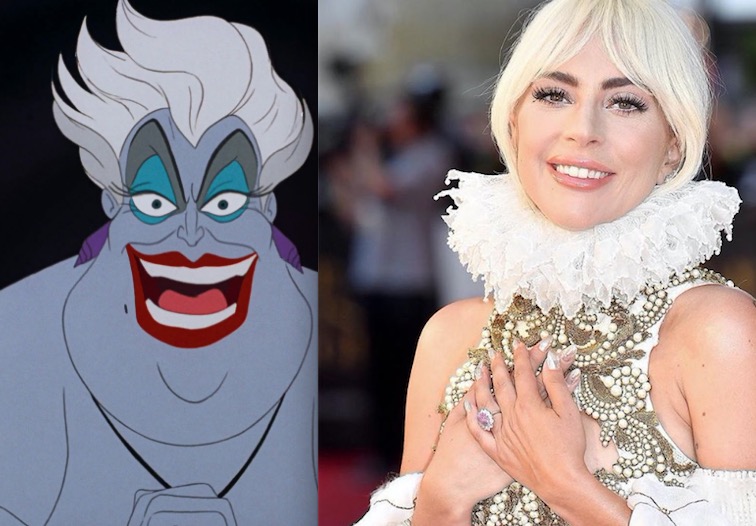 Lady Gaga estaria sendo cotada para viver vilã Ursula em live-action da Pequena Sereia