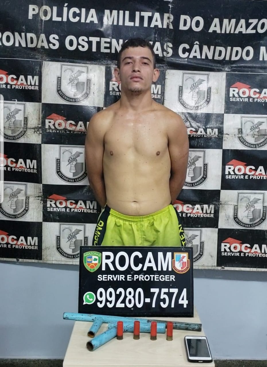 Irmão do narcotraficante João Branco é preso com arma caseira em Manaus