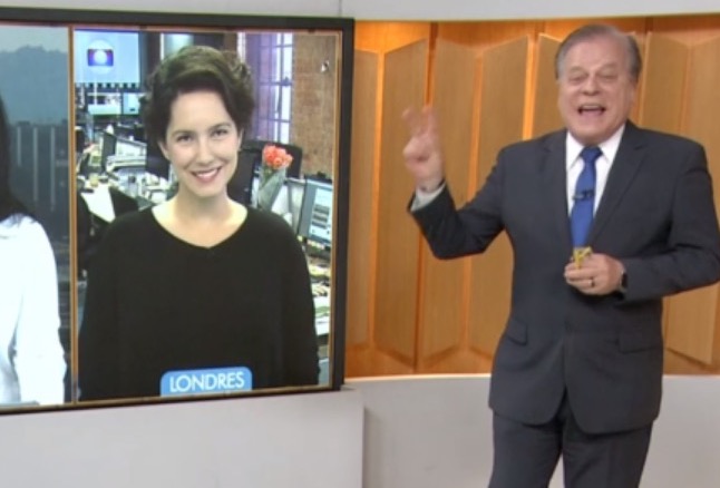 Ao vivo na Globo, Chico Pinheiro se confunde e cita programa da Band