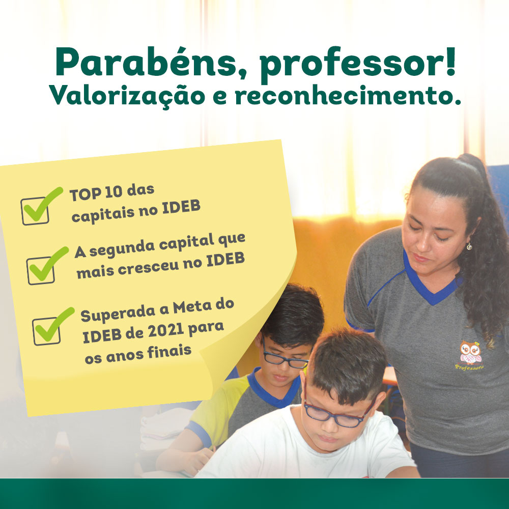 Manaus é referência em educação. Professor, parabéns por tamanha conquista!