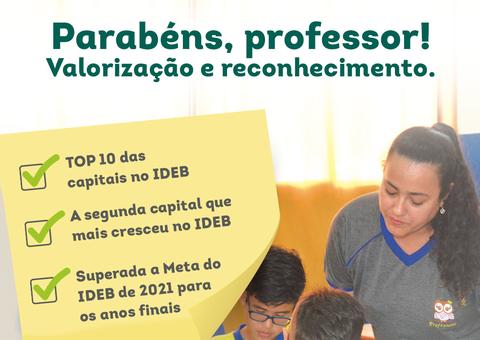 Manaus é referência em educação. Professor, parabéns por tamanha conquista!