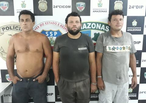 Em Manaus, trio é preso suspeito de matar rival a pauladas e terçadadas
