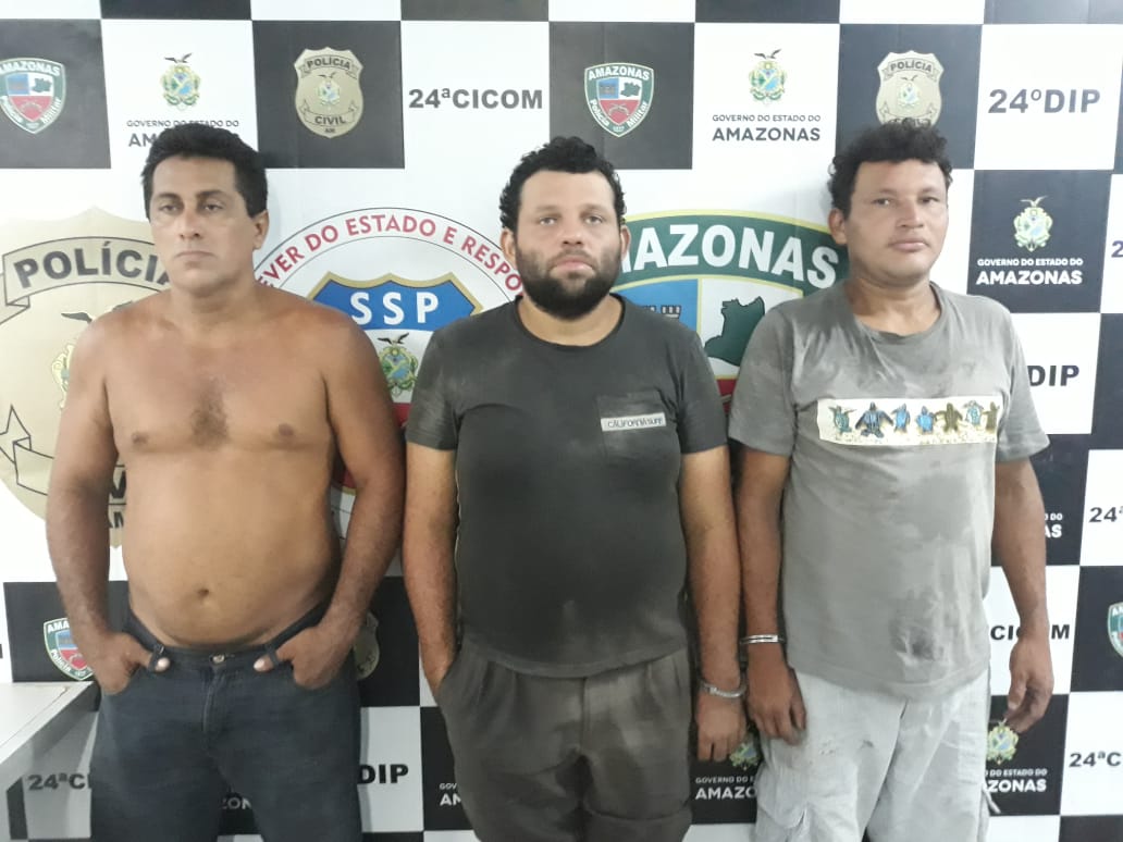 Em Manaus, trio é preso suspeito de matar rival a pauladas e terçadadas