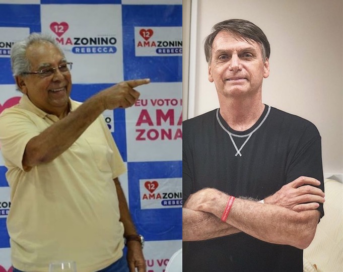 PSL de Bolsonaro deve apoiar Amazonino Mendes no segundo turno