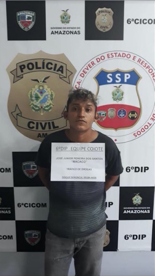 Foragido do Compaj é preso com drogas em Manaus