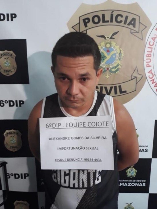 Importunação sexual: Homem é preso por se masturbar em via pública em Manaus