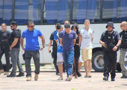 Sete pessoas são presas após romper a tornozoleira eletrônica para cometer assaltos em Manaus 