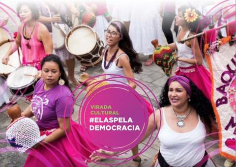 Movimento realiza virada cultural em defesa da democracia no Centro de Manaus
